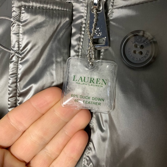 (NWT) RALPH LAUREN Chrome Quilted Parka | duck down fill - Picture 3 of 6